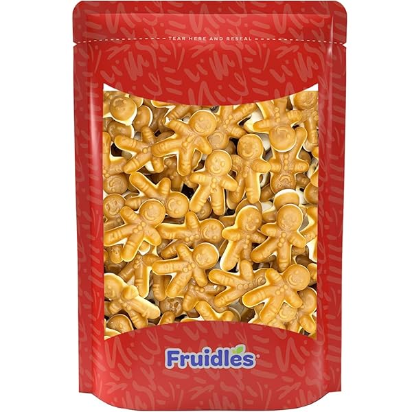 FRUIDLES CHRISTMAS GINGERBREAD MAN, FUN AND FESTIVE HOLIDAY SNACKING, PARTY FLAVOR (1 POUND)