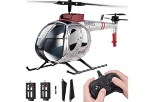 SIMREX RC Helicopter,Remote Control Helicopter Toy for Kids & Beginners, Altitude Hold, 2 Speeds,2 Batteries, Gift for Kids Boys Girls