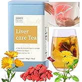 DOZO Liver Care Tea 220g/7.76oz (25 bags) Natural Chrysanthemum Wolfberry Liver Tea for Health, Dandelion Goji Berry Chrysanthemum Cassia Seed Honeysuckle Eight Chinese Dried Herbs 养肝茶 菊花决明子枸杞茶