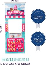 Playhouse Pop Up Play Town Ice Cream Shop Doorway Curtain 3-7 view 7