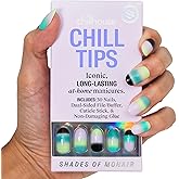 Chillhouse - Chill Tips, Press on Nails Kit - Shades of Mohair (Oval) - 24 Nail Shapes & Sizes - Up to 2 Weeks of Wear - Customizable Fit - Reusable - Latina Founded & Women Owned - Beauty & Self Care