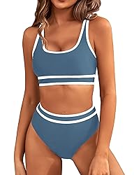 BMJL Women's High Waisted Bikini Sets Sporty Two