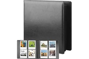 VEICEVOL 192 Pockets Photo Album for Polaroid 600 Itype Pictures, Large Photo Album for Polaroid i-Type, 600, SX-70 Instant Photos, Picture Book Capacity 192 Photos for Fujifilm Wide Instant Camera (Black)