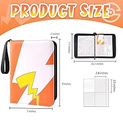 Card Binder 4-Pockets, 400 Pockets Card Holder with