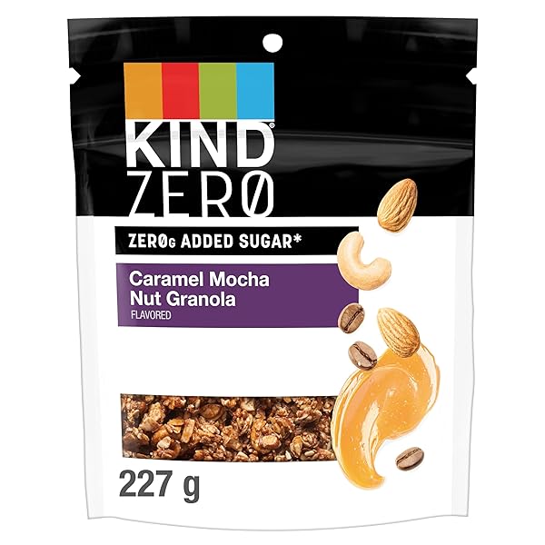 KIND ZERO ADDED SUGAR KETO GRANOLA, CARAMEL MOCHA...