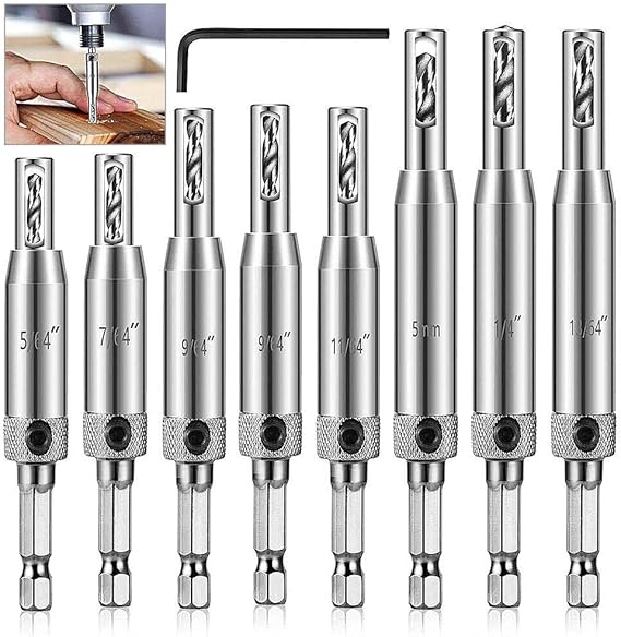 Scharnierbohrer Set Selbstzentrierende Bohrer Set,Selbstzentrierende