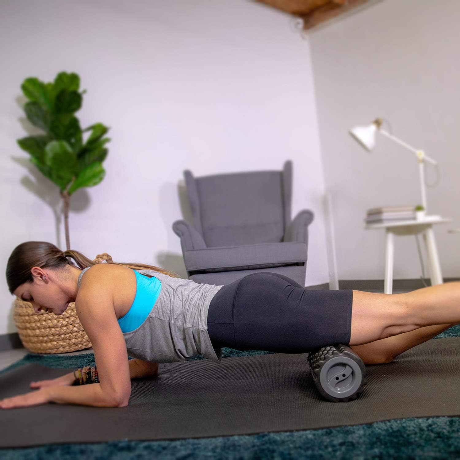 321 STRONG 5 in 1 Foam Roller Set Includes Hollow Core Massage Roller with End Caps, Muscle Roller Stick, Stretching Strap, Double Lacrosse Peanut, Spikey Plantar Fasciitis Ball, All in Giftable Box : Sports & Outdoors