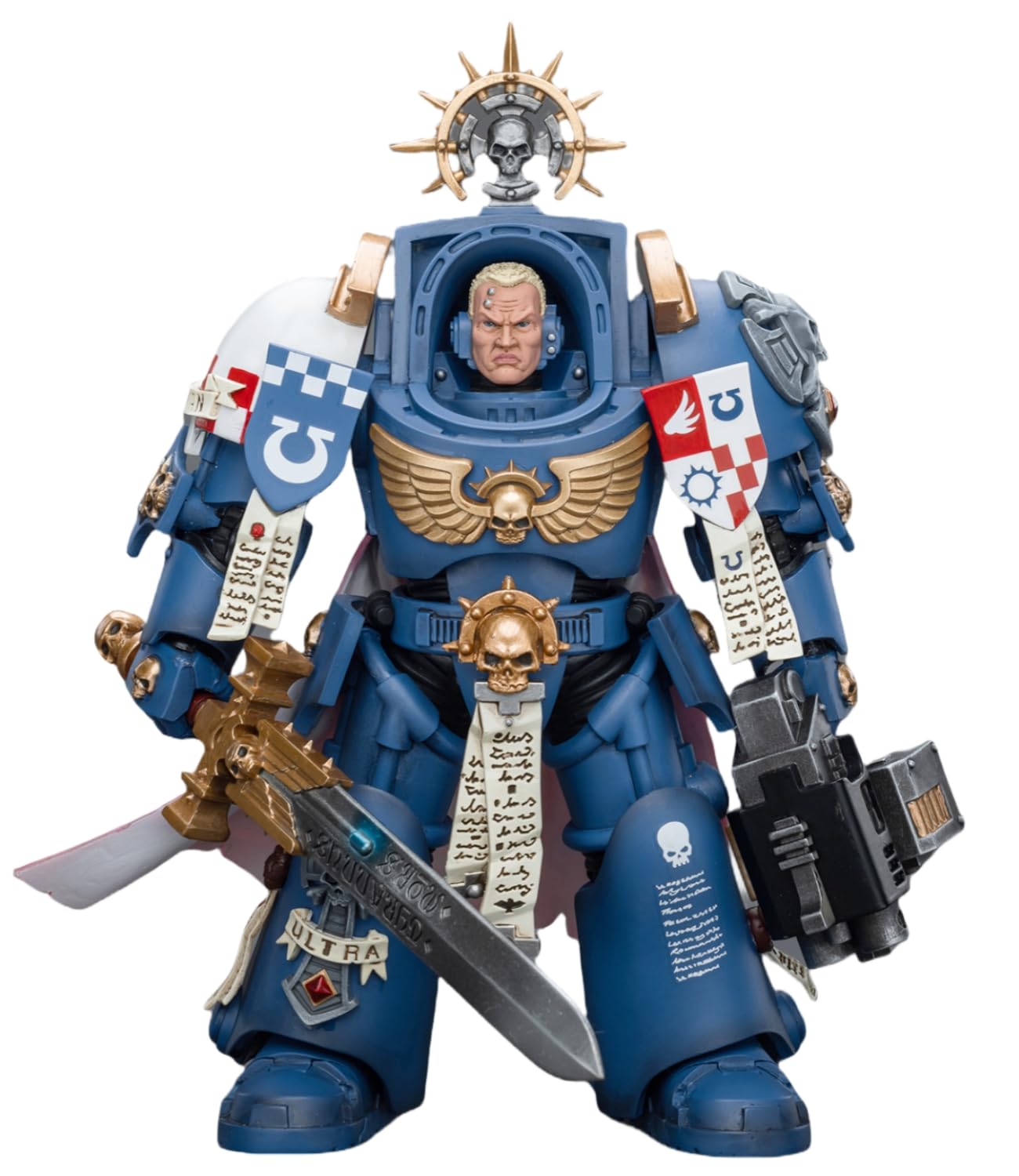 HiPlay JoyToy Warhammer 40K Collectible Figure: Ultramarines Terminator Captain Severus Agemman 1:18 Scale Action Figures JT9916