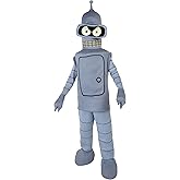 Fun Costumes Futurama Bender Child Costume - Tunic, Headpiece, Pants, Boot Covers - Grey, Large
