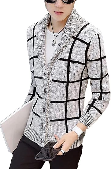 Amazon ニカ メンズ カーディガン 薄手 ニット カットソー セーター 長袖 カジュアル 春 秋 カーデガン カーディガン 通販