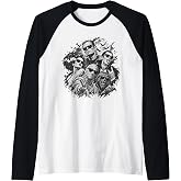 Funny Vintage 90s Halloween Frankenstein Monsters Selfie Raglan Baseball Tee
