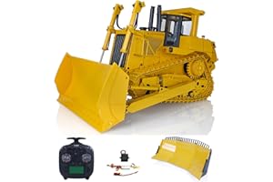 TOUCAN RC HOBBY JDM Dxr2 1/14 RC Hydraulic Bulldozer Metal Dozer with Upgraded Blade 201 Sounds