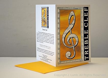 Jcl Biglietto Di Auguri Di Compleanno Professionale Con Chiave Di Violino Amazon It Strumenti Musicali E Dj