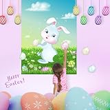 ASTARON Pin The Tail on The Bunny Game 24 Tail Stickers Easter Party Poster view 5