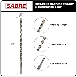 Sabre Tools 3/4 Inch x 18 Inch SDS Plus Rotary
