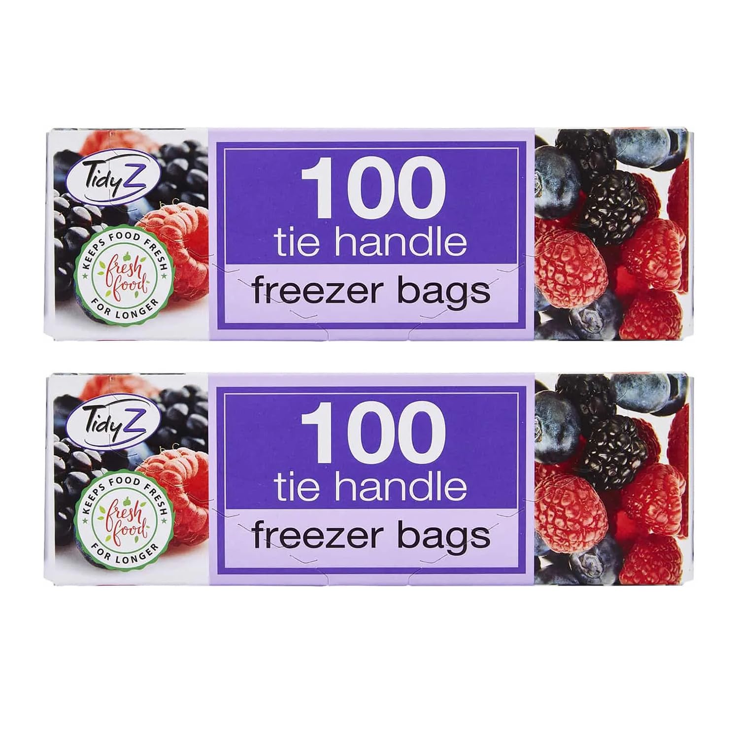 Tidyz 200 Large Freezer Bags /2 Packs of 100