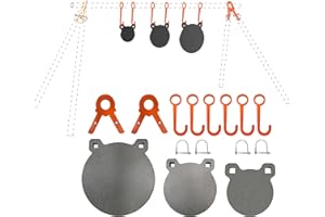 AR500 Steel Shooting Targets 3/8“ - Hangers | TOAAOT Hang and Hook Target System for 1 Inch EMT Conduit
