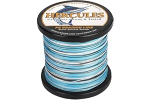 HERCULES Braided Fishing Line 12 Strands, 100-2000m 109-2196 Yards Braid Fish Line, 10lbs-420lbs Test PE Lines for Saltwater Freshwater