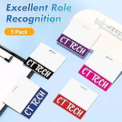 Besoar 5 Pack CT Tech Badge Buddy Card Holder