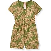 Burt's Bees Baby Baby Girls Romper, 100% Organic Cotton One-piece Shortall and Layette Set Girl Outfit
