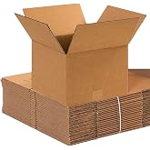 BOX USA 12 x 12 x 8 Corrugated Cardboard Boxes, Small 12"L x 12"W x 8"H, Pack of 25 | Shipping, Packaging, Moving, Storage Box for Home or Business, Strong Wholesale Bulk Boxes