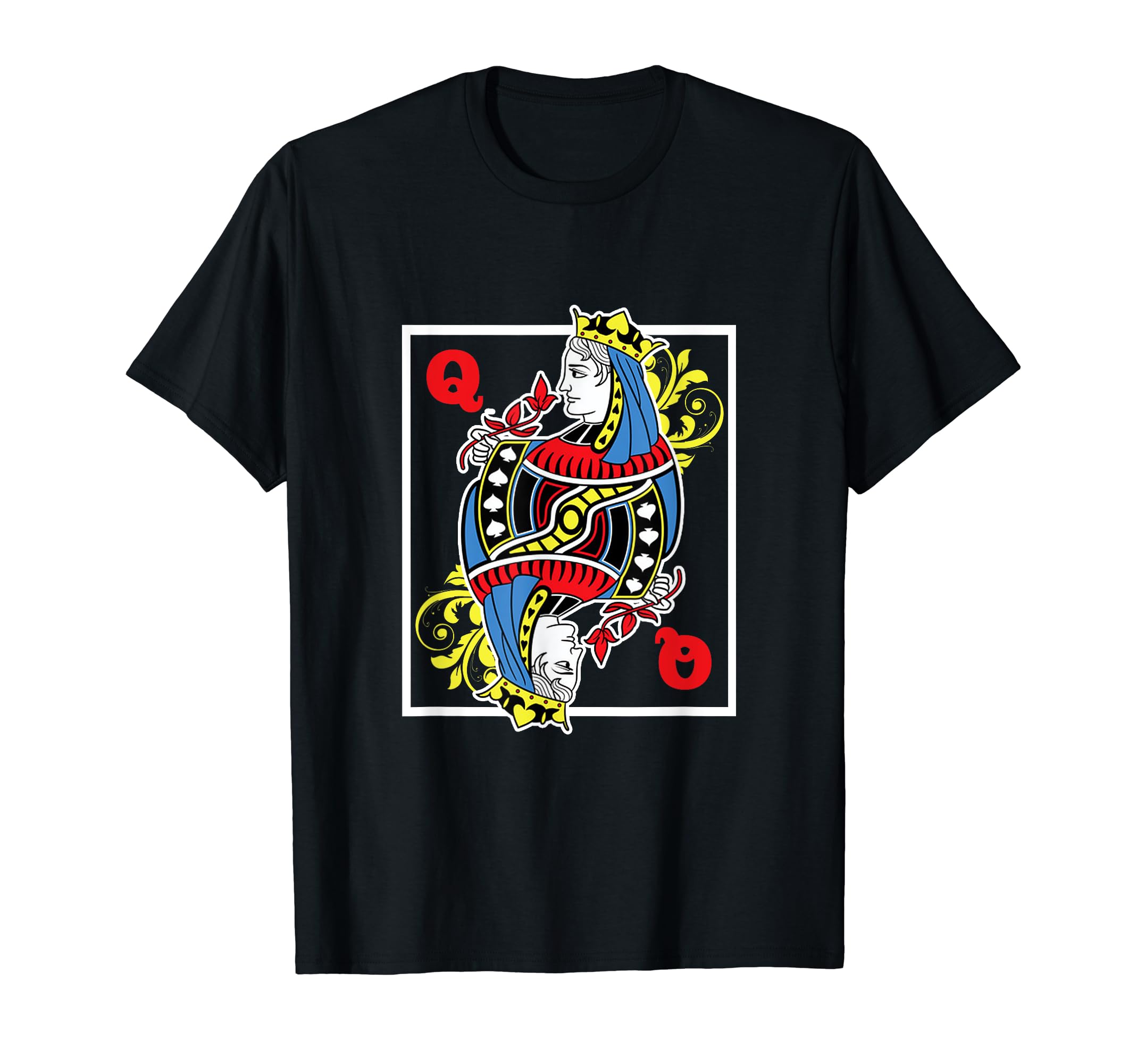 Queen King Cards Bluffing Playing Ranking Card Games Poker T-Shirt