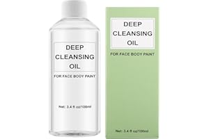 Wismee Facial Cleansing Oil Makeup Remover, Halloween Makeup Remover, Facial Cleanser for Sensitive, Normal & Oily Skin, Perfect for Removal of Cream and Greasepaint Makeup 3.38oz