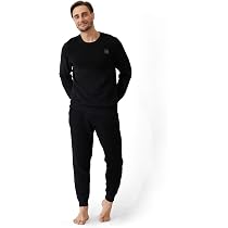 mens fleece lined pyjamas