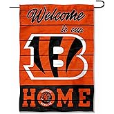 Cincinnati Bengals Welcome Home Decorative Garden Flag Double Sided Banner