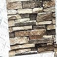 MelunMer 3D Rock Stone Peel and Stick Wallpaper Stone Contact Paper Self Adhesive Removable Wallpaper for Bedroom Contact Paper for Walls Vinyl 118 in L 17.7 in W