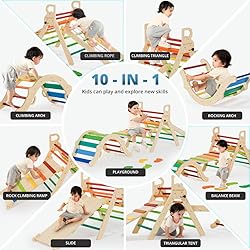 BlueWood 10-in-1 Pikler Triangle Set, Toddler