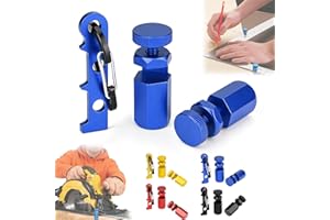 Tall Stair Gauges for Framing Square, Hexagonal Stable Lock with Holder & Hook for Carpentry & Circular Saw, Anti-Wobble Fram