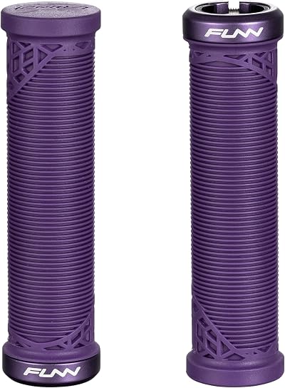 Funn Hilt JR Mountain Bike Grips 19mm Lock On Purple Youth Short Grips