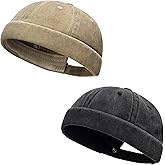 Initlove Docker Hat for Men Vintage Brimless Sailor Hat Beanie Cap