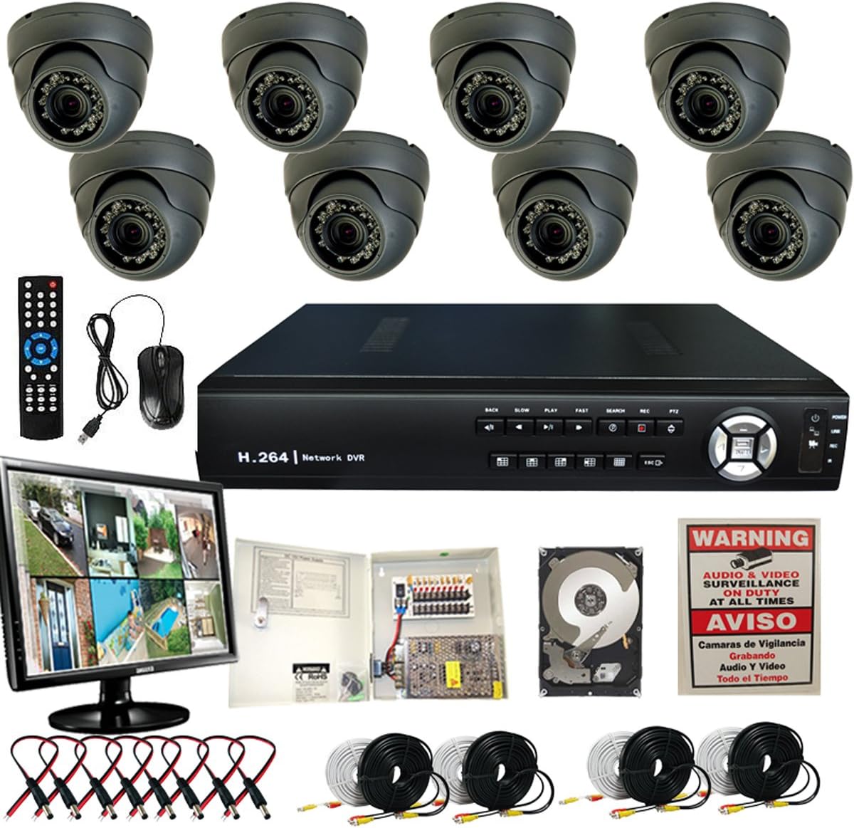 Evertech 8CH H.264 VIDEO COMPRESSION REALTIME DVR CLOUD