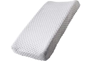 QUENESS BABY Changing Pad Cover, Soft Changing Table Sheets for Baby Boy and Girl, Diaper Changing Table Cover Fit 32"/34'' x 16" Pad (Gray)