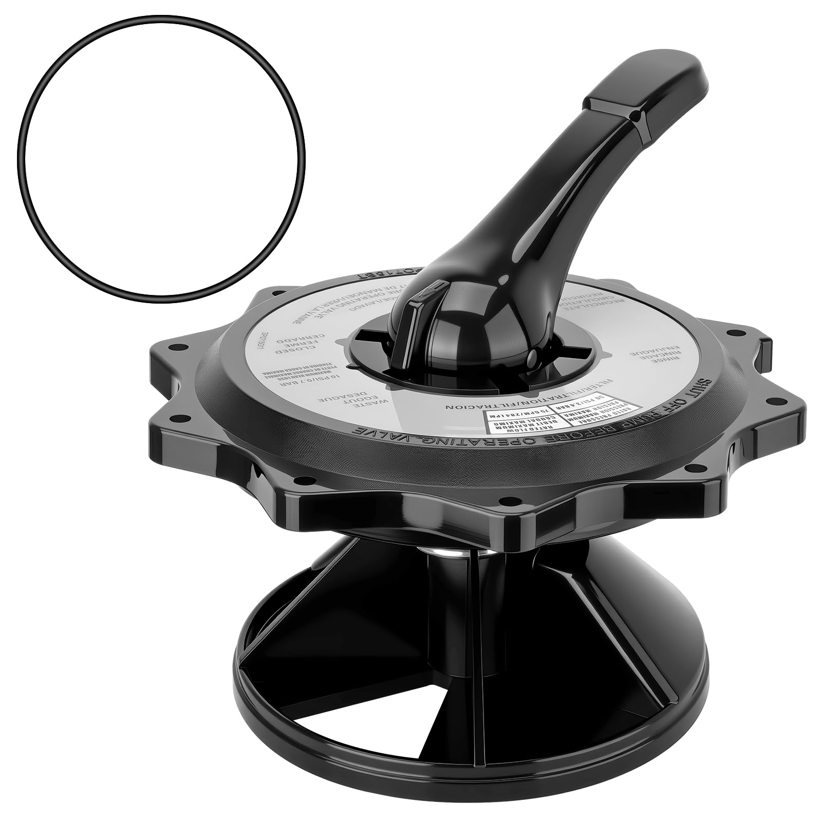 Photo 1 of Sejaede SPX0715BA3 Key Cover and Handle Assembly with O-Ring Compatible with Hayward Multiport Valves and Filters Replace# SP0715, SP0716, S220T2, S270T