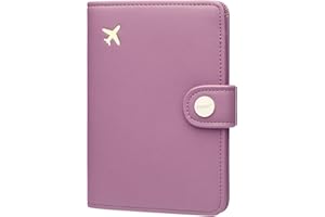 Zoppen RFID Blocking Travel Passport Holder Cadanian Passport Cover Slim Id Card Case (#34 Elegant Purple)