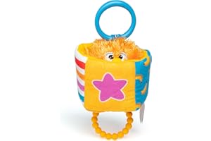 Ms. Rachel Official Herbie Sensory Take-Along Toy, Baby Swing & Baby Stroller Teething Toys w/Rattle & Clip, Toddler Toys for