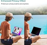 IPROKKO Magnetic Privacy Screen for MacBook Air 13.6/13 (M2-M5) Blue Light view 3