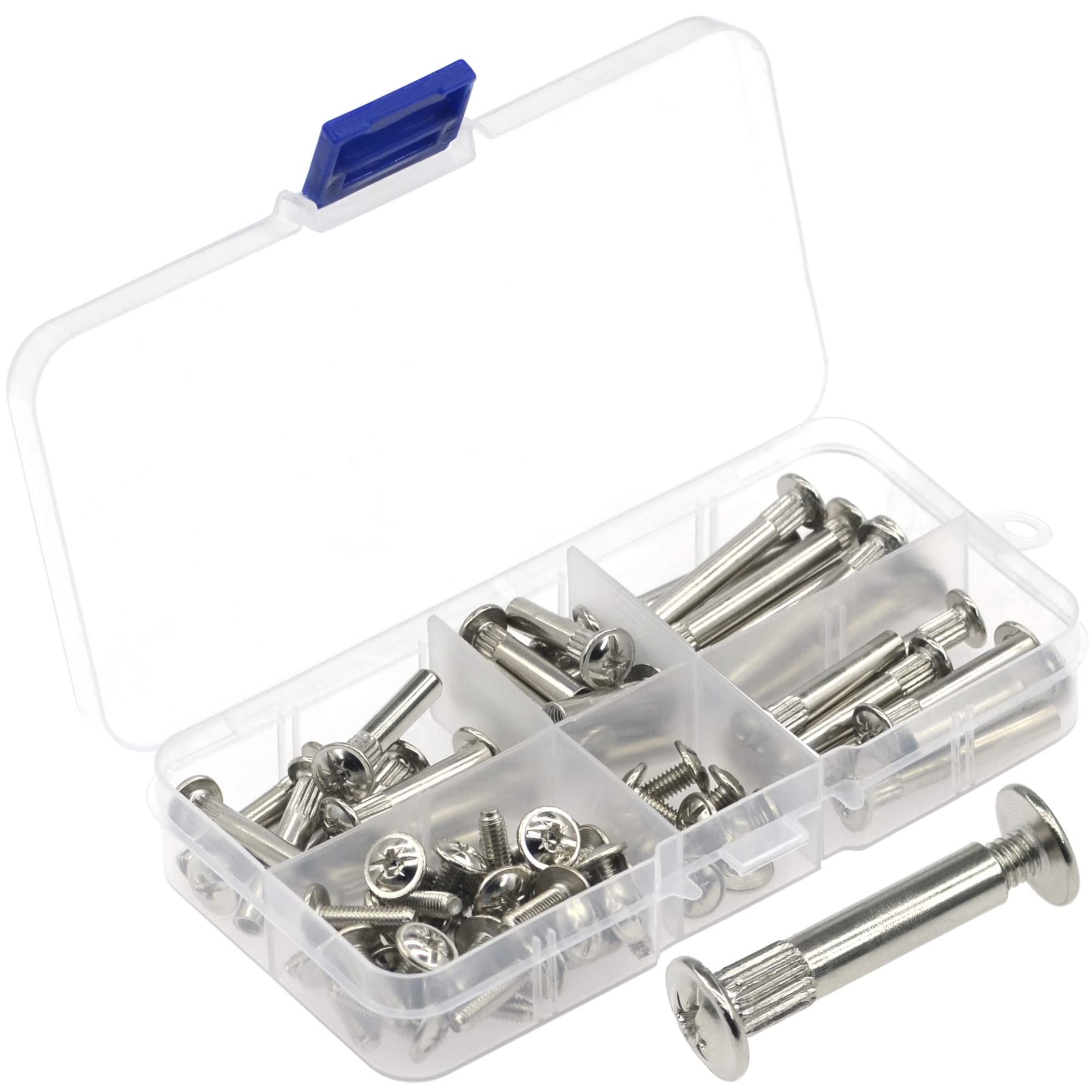 36 Sets M5 Furniture Pair-Locking Connection Nuts & Bolts Kit