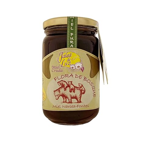 Jalea de Luz Miel Cruda Pura de Flora de Bosque - 500 gr.: Amazon ...