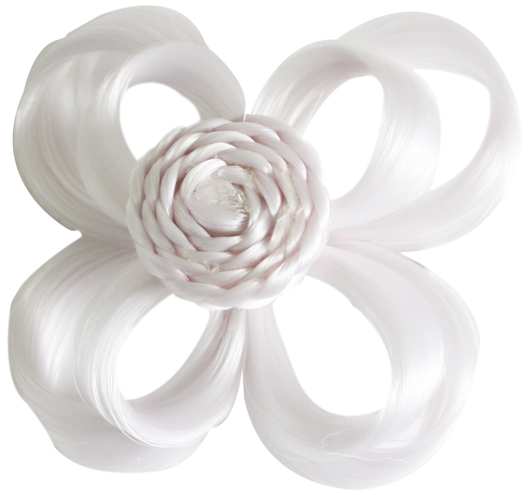 Love Hair Extensions Clip In Flower Hair Accessory, Colour White