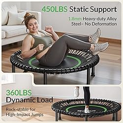 BCAN 40" Adult Fitness Trampoline with Durable
