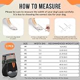 SlowTon Dog Boots Waterproof Non Slip Paw Protectors Adjustable Reflective view 2
