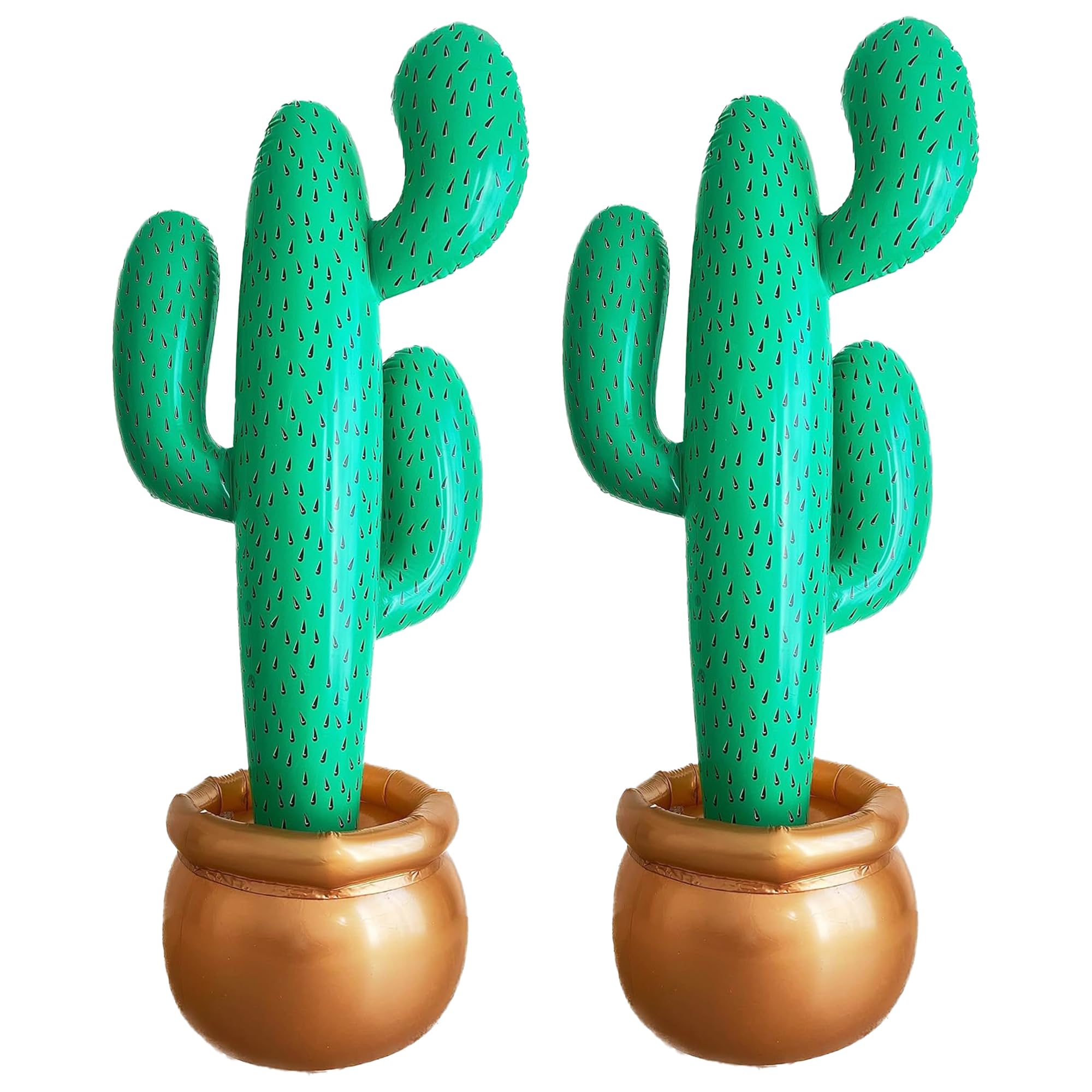 Photo 1 of (ONLY ONE) GIFTEXPRESS 2 Pack Inflatable 76" Jumbo Cactus Prop Decor, Giant Cactus Tree for Mexicano Fiesta Theme Party Decor, Cinco De Mayo Prop, Hawaiian Pool Party, Desert Western Cowboy Theme Decoration
