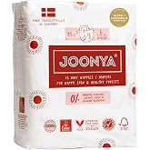 JOONYA Baby Diapers, Non-Toxic, Slim &amp; Soft, Size 4 L (15-31 lb) | 1 Bag (25 Diapers), Eco-Friendly, High Absorbency, Overnight Use, Ultra Slim &amp; Soft, Made with Care in Denmark