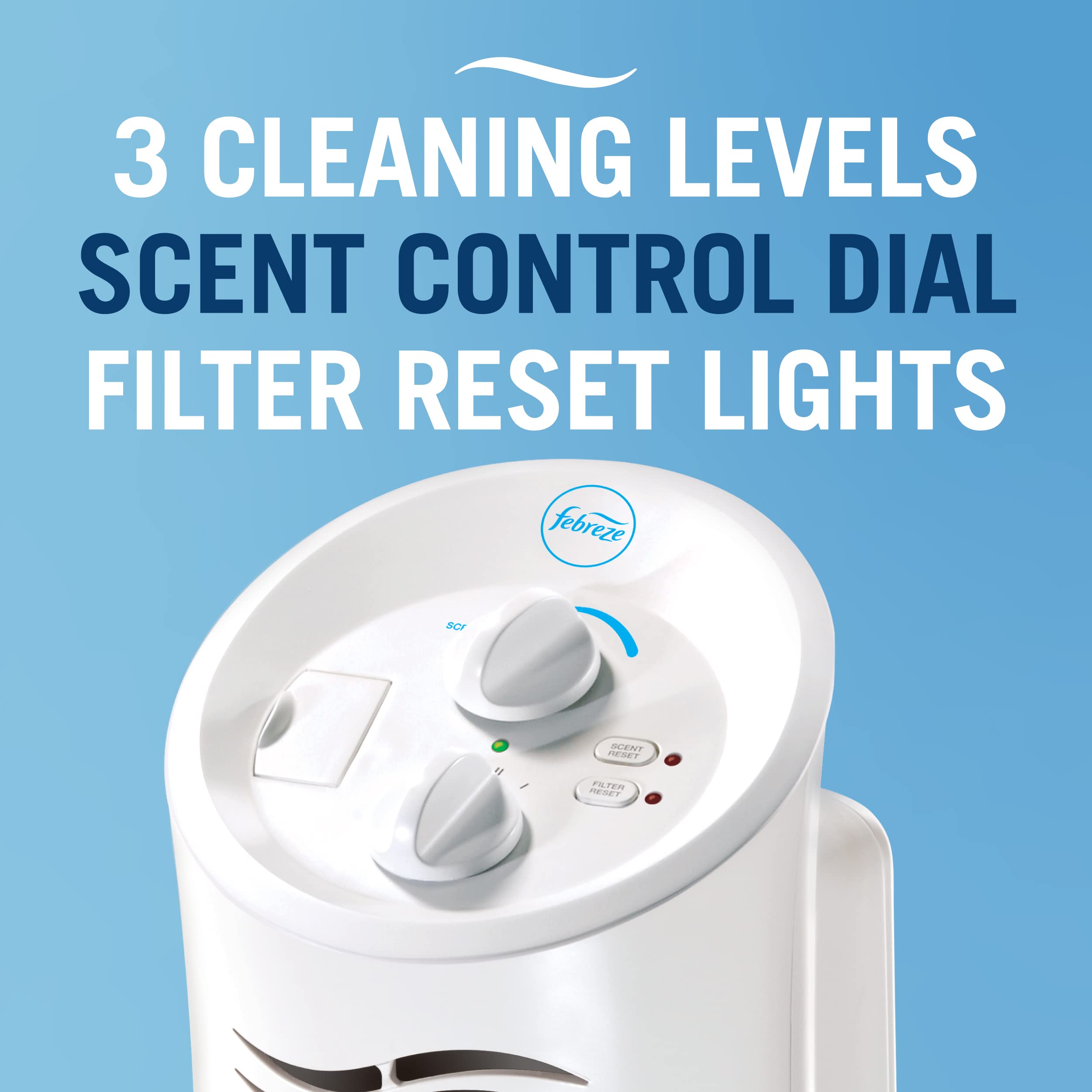 Febreze HEPA-Type Mini Tower Air Purifier, Small Room, FHT180W