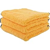 Chemical Guys Professional Grade Premium Microfiber Towels for Cars, Gold, 16" x 16", Ultra-Soft and Scratch-Free Car Detaili