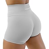 Gymreapers Halo Seamless Shorts for Women - Squat Proof High Waisted Glute Scrunch, Quick Drying Biker, Yoga Running Gym